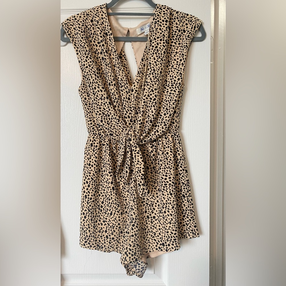 Cheetah romper